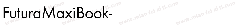 FuturaMaxiBook字体转换