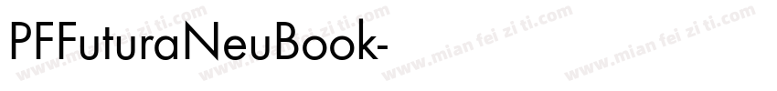 PFFuturaNeuBook字体转换
