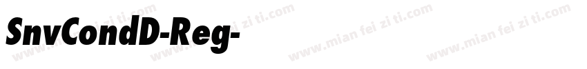 SnvCondD-Reg字体转换