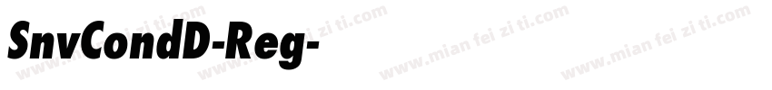 SnvCondD-Reg字体转换