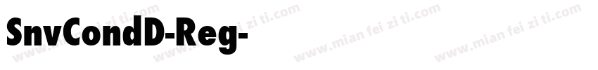 SnvCondD-Reg字体转换