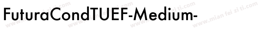 FuturaCondTUEF-Medium字体转换