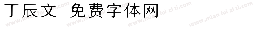 丁辰文字体转换