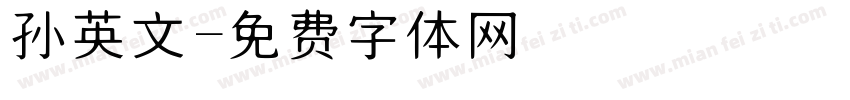 孙英文字体转换