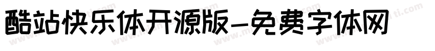 酷站快乐体开源版字体转换
