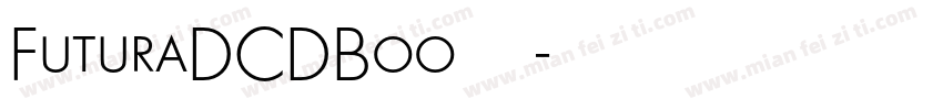 FuturaDCDBoo字体下载字体转换