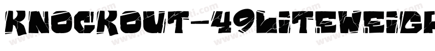 Knockout-49Liteweigh字体转换