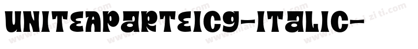 UniteAparteICG-Italic字体转换