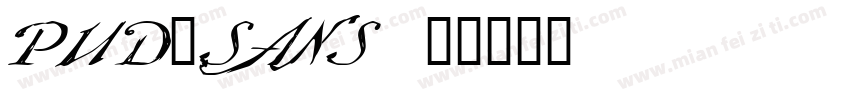 PUD_SANS字体转换