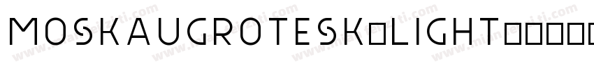 MoskauGrotesk-Light字体转换