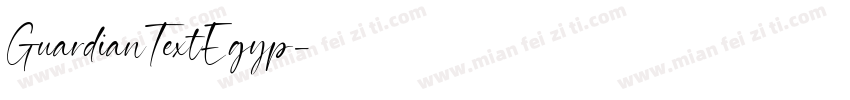GuardianTextEgyp字体转换