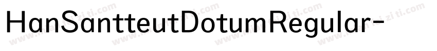 HanSantteutDotumRegular字体转换