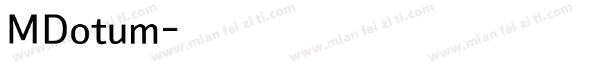 MDotum字体转换