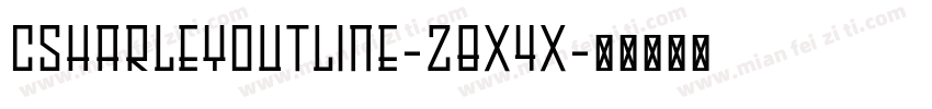 CsHarleyOutline-z8X4X字体转换