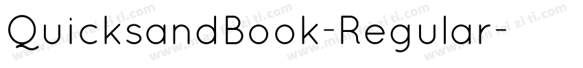 QuicksandBook-Regular字体转换
