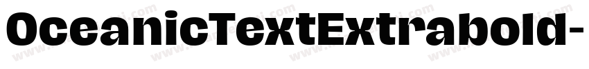OceanicTextExtrabold字体转换
