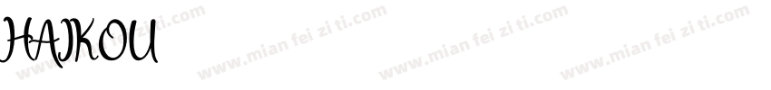 HAIKOU字体转换