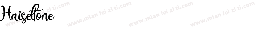 Haiseltone字体转换