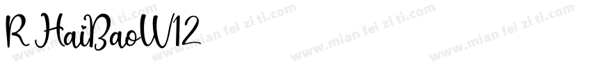 R-HaiBaoW12字体转换