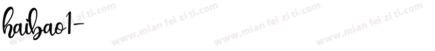 haibao1字体转换
