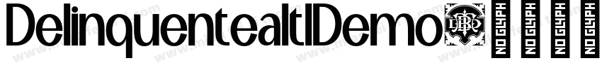 DelinquentealtIDemo字体转换