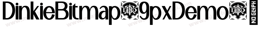 DinkieBitmap-9pxDemo字体转换