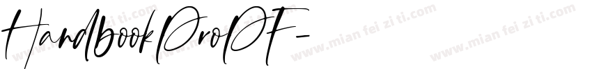 HandbookProPF字体转换