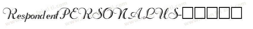 RespondentPERSONALUS字体转换