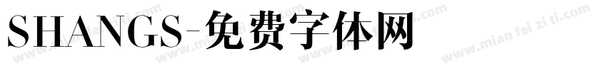 SHANGS字体转换