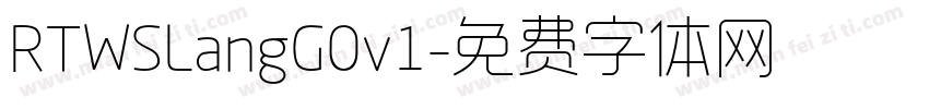 RTWSLangG0v1字体转换
