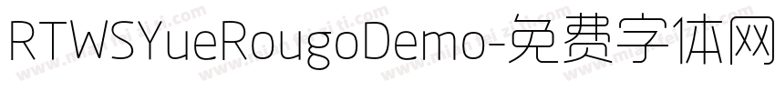 RTWSYueRougoDemo字体转换