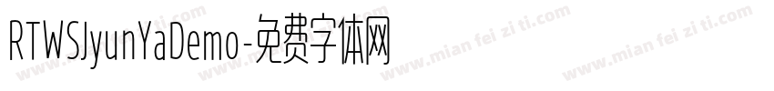 RTWSJyunYaDemo字体转换