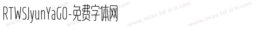 RTWSJyunYaG0字体转换
