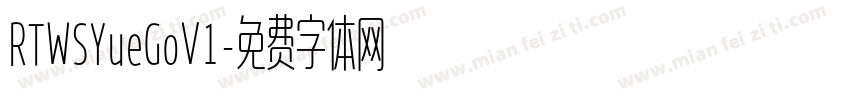 RTWSYueGoV1字体转换