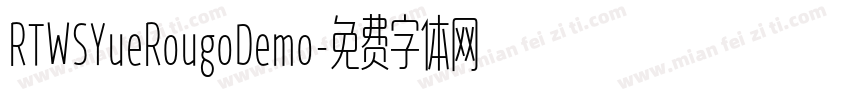 RTWSYueRougoDemo字体转换