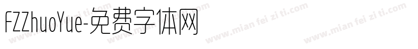 FZZhuoYue字体转换