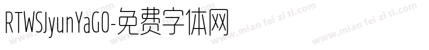 RTWSJyunYaG0字体转换