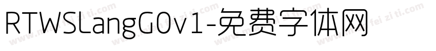 RTWSLangG0v1字体转换