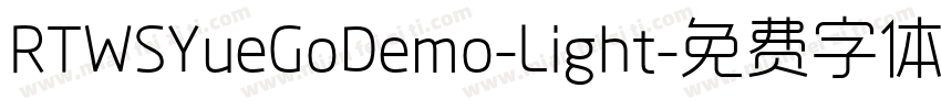 RTWSYueGoDemo-Light字体转换