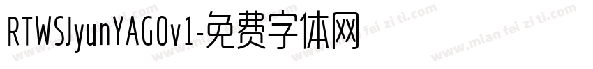 RTWSJyunYAG0v1字体转换
