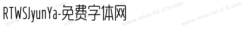 RTWSJyunYa字体转换