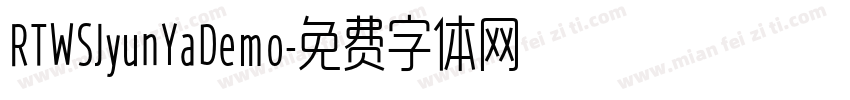 RTWSJyunYaDemo字体转换