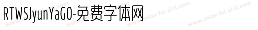 RTWSJyunYaG0字体转换