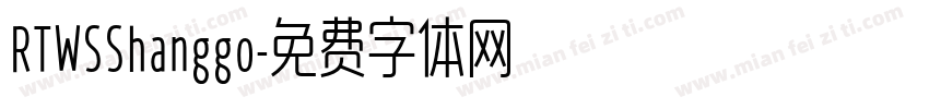 RTWSShanggo字体转换