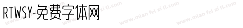 RTWSY字体转换