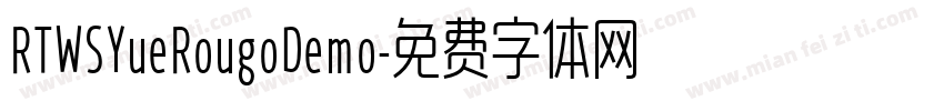 RTWSYueRougoDemo字体转换