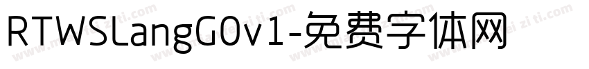 RTWSLangG0v1字体转换