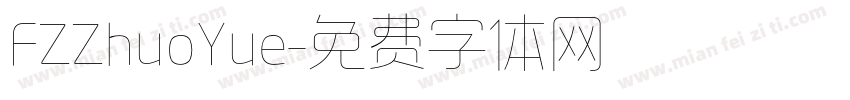 FZZhuoYue字体转换