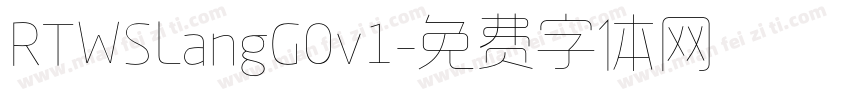 RTWSLangG0v1字体转换