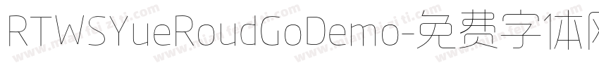 RTWSYueRoudGoDemo字体转换